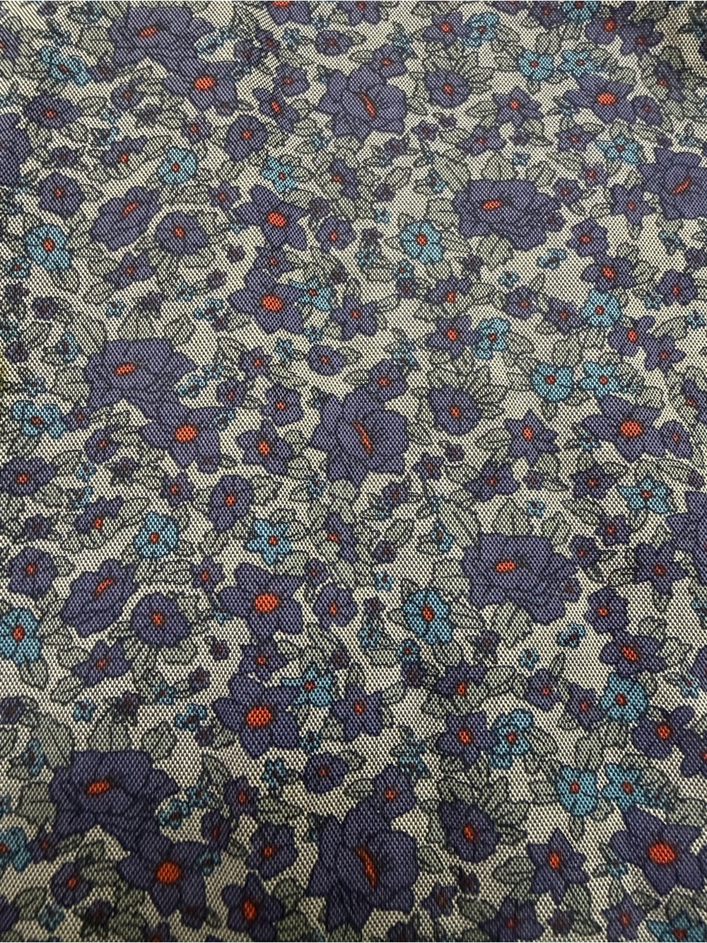 Men's Bloomingdale’s Navy Floral Button-Up Shirt - Small - Picture 3 of 7